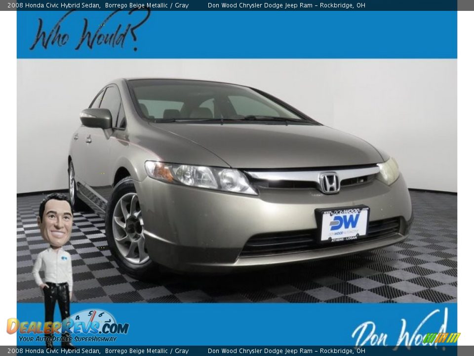 2008 Honda Civic Hybrid Sedan Borrego Beige Metallic / Gray Photo #1