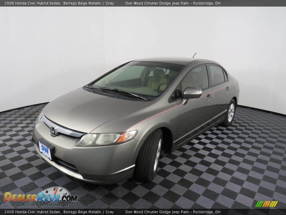 2008 Honda Civic Hybrid Sedan Borrego Beige Metallic / Gray Photo #8