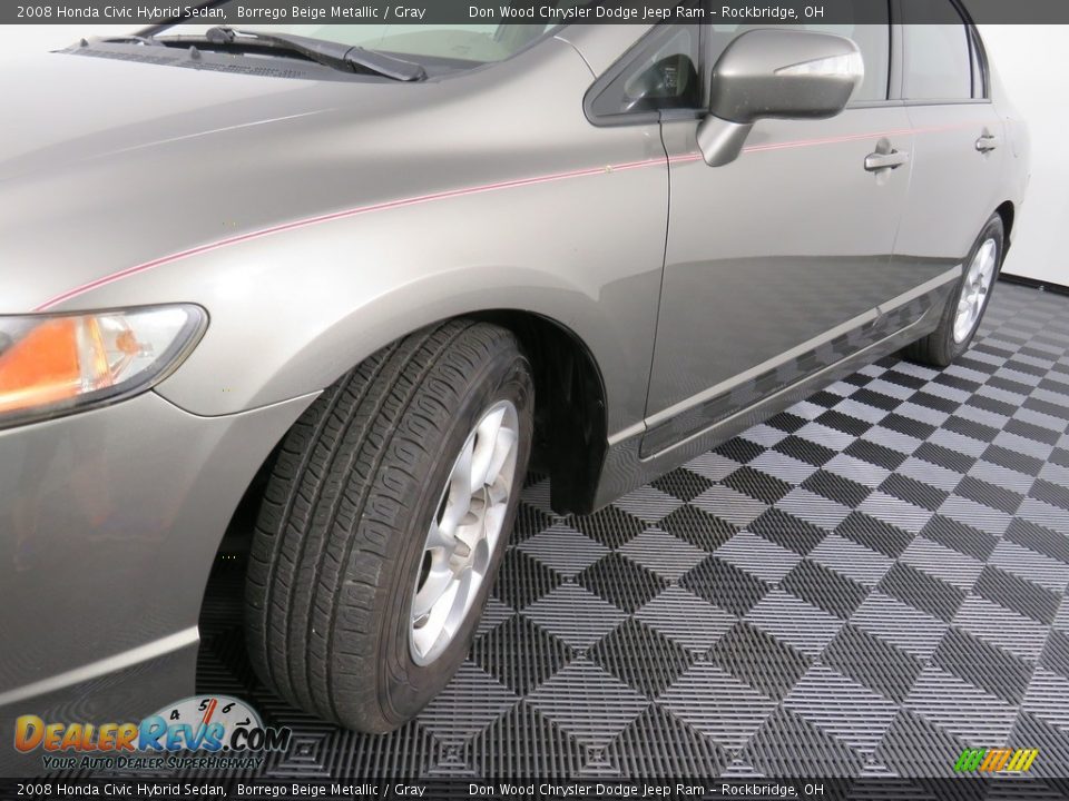 2008 Honda Civic Hybrid Sedan Borrego Beige Metallic / Gray Photo #9