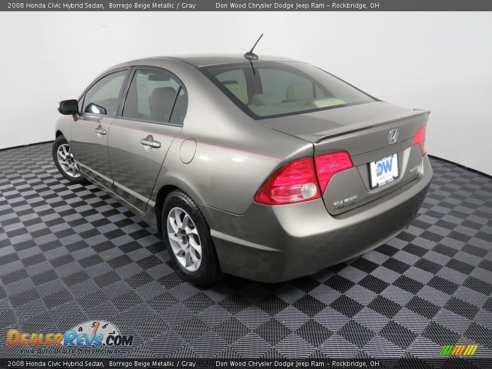 2008 Honda Civic Hybrid Sedan Borrego Beige Metallic / Gray Photo #11