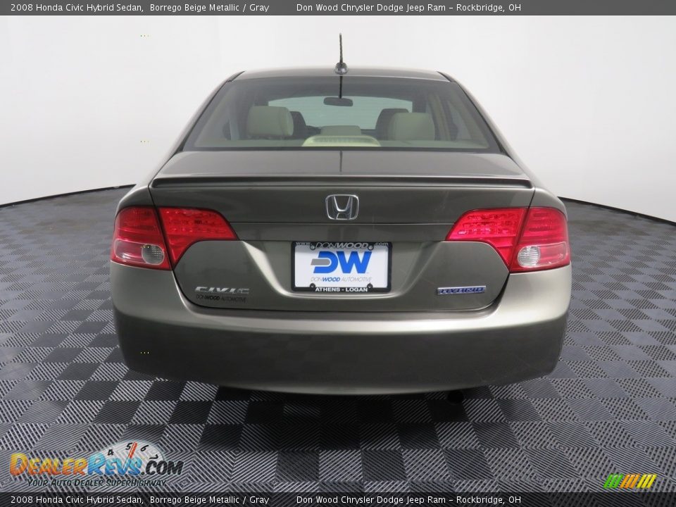 2008 Honda Civic Hybrid Sedan Borrego Beige Metallic / Gray Photo #12