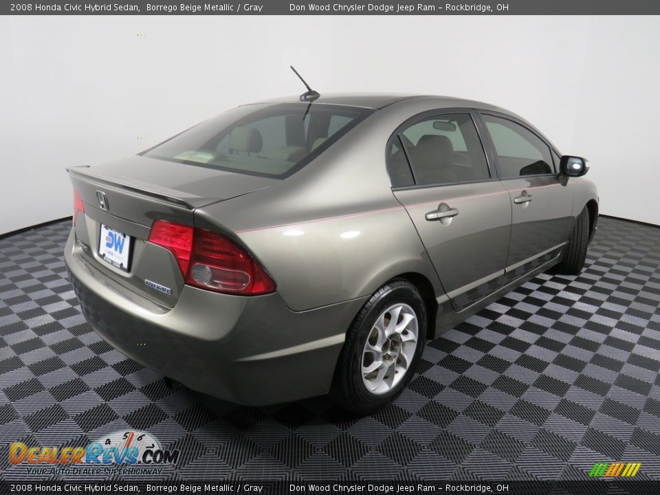 2008 Honda Civic Hybrid Sedan Borrego Beige Metallic / Gray Photo #15