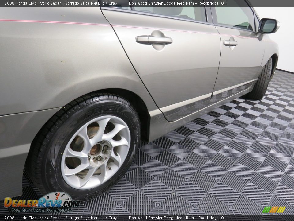 2008 Honda Civic Hybrid Sedan Borrego Beige Metallic / Gray Photo #16