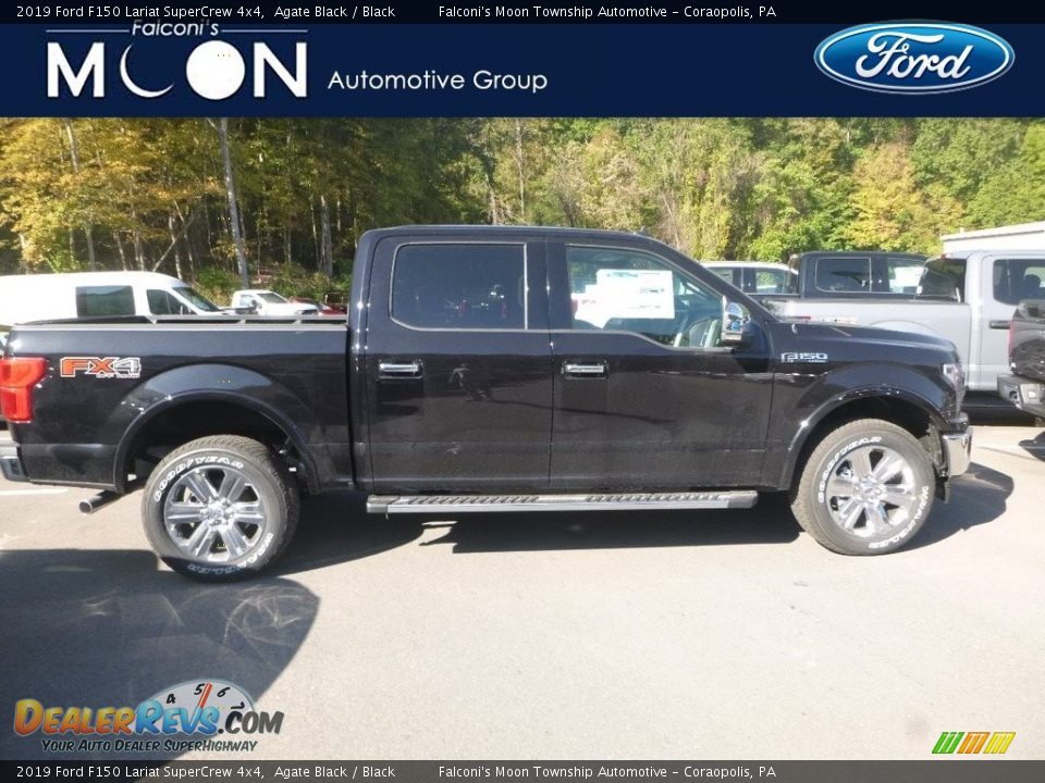 2019 Ford F150 Lariat SuperCrew 4x4 Agate Black / Black Photo #1