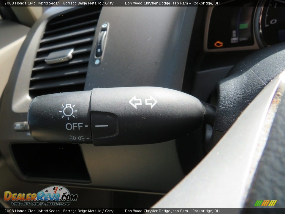 2008 Honda Civic Hybrid Sedan Borrego Beige Metallic / Gray Photo #21