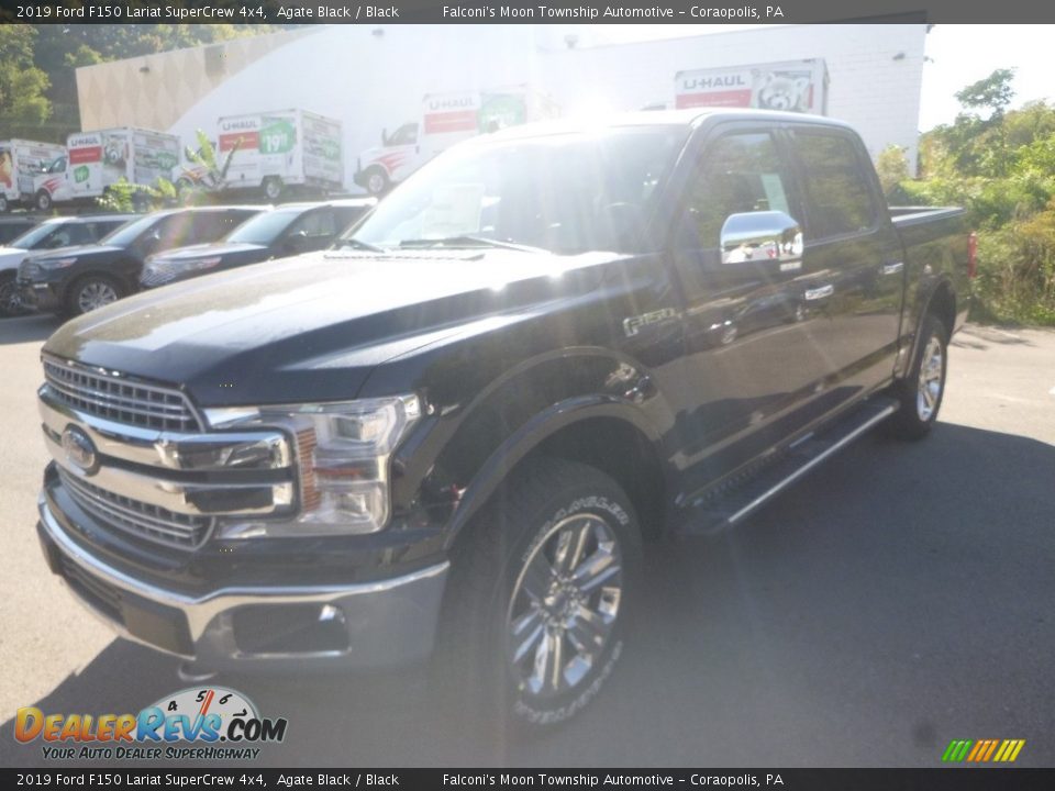 2019 Ford F150 Lariat SuperCrew 4x4 Agate Black / Black Photo #4