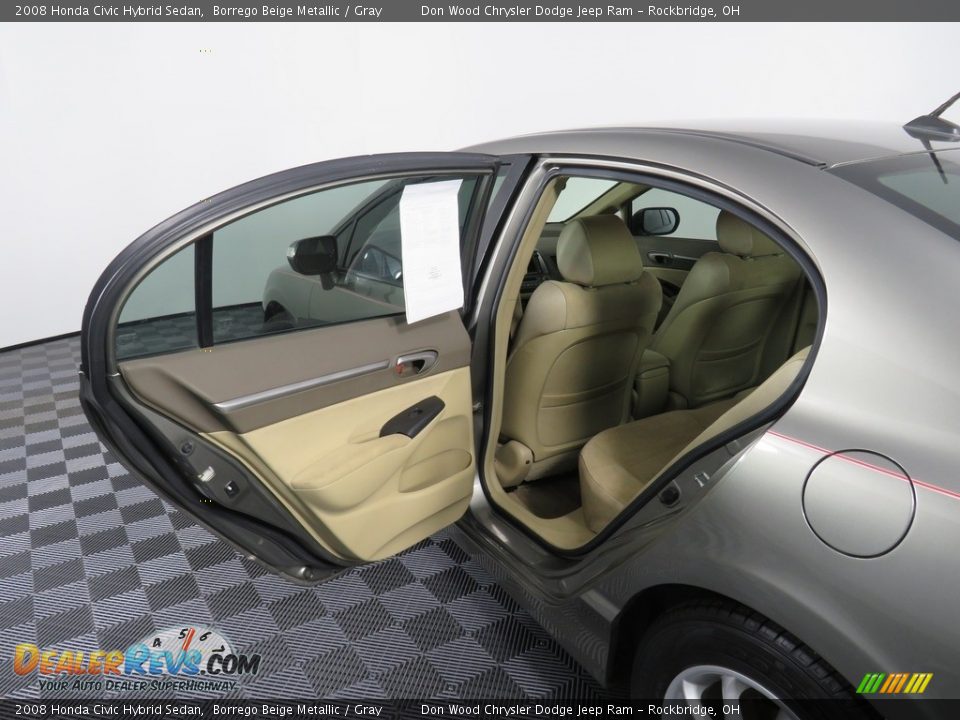 2008 Honda Civic Hybrid Sedan Borrego Beige Metallic / Gray Photo #31