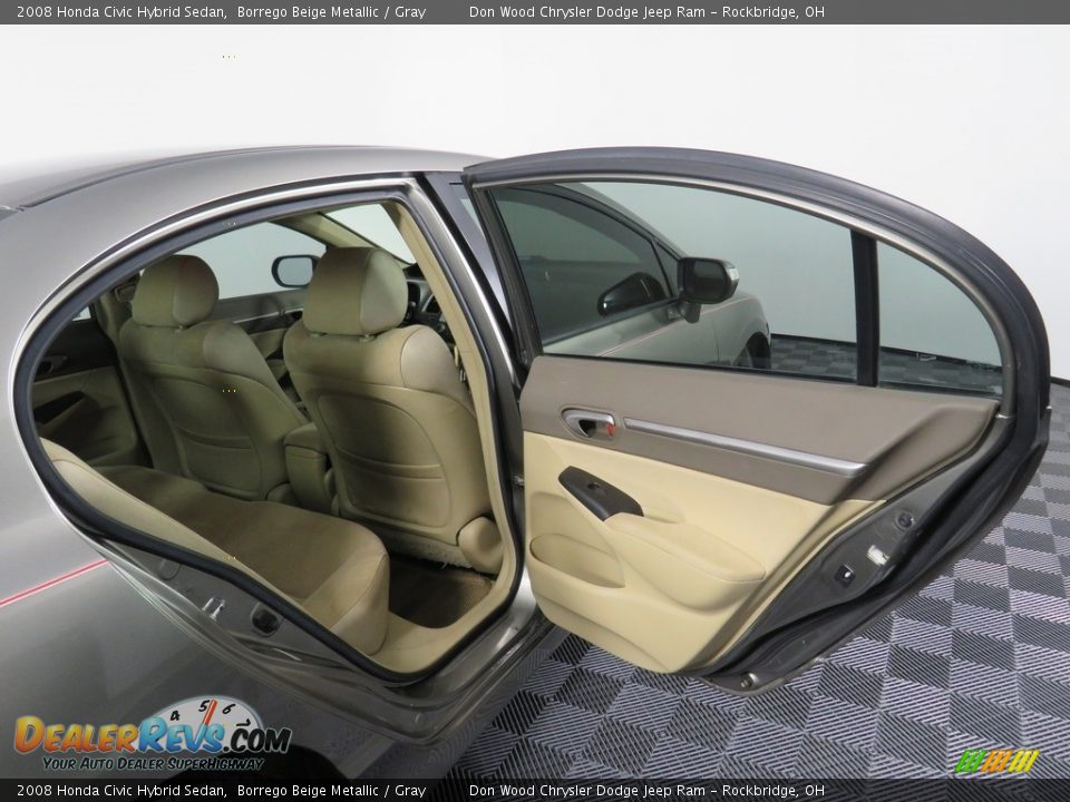 2008 Honda Civic Hybrid Sedan Borrego Beige Metallic / Gray Photo #34