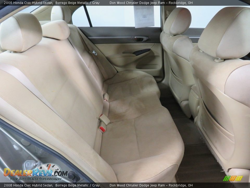 2008 Honda Civic Hybrid Sedan Borrego Beige Metallic / Gray Photo #35