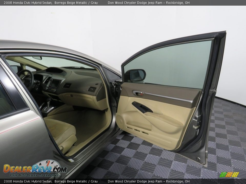 2008 Honda Civic Hybrid Sedan Borrego Beige Metallic / Gray Photo #36