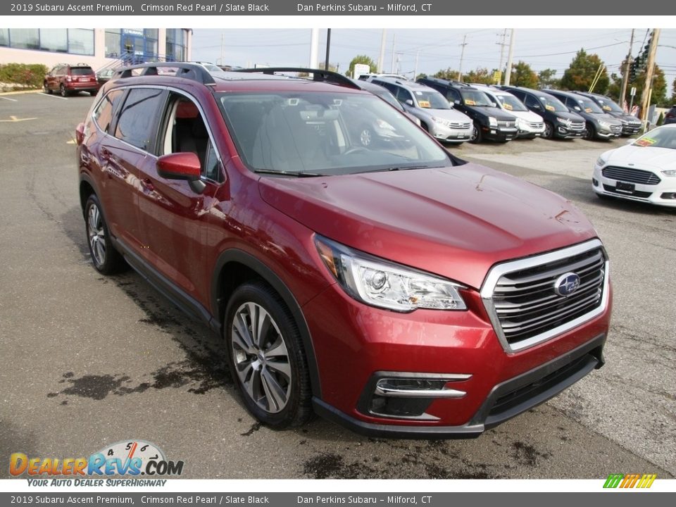 2019 Subaru Ascent Premium Crimson Red Pearl / Slate Black Photo #3
