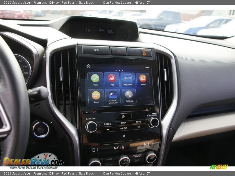 2019 Subaru Ascent Premium Crimson Red Pearl / Slate Black Photo #19