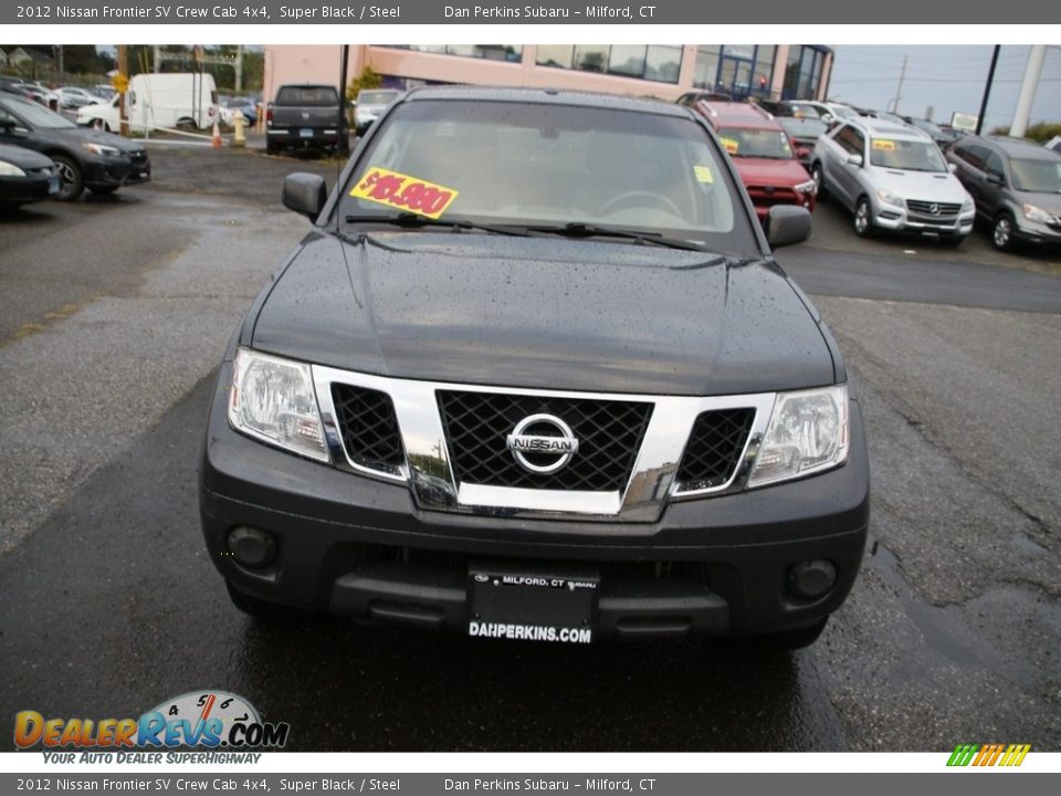 2012 Nissan Frontier SV Crew Cab 4x4 Super Black / Steel Photo #2