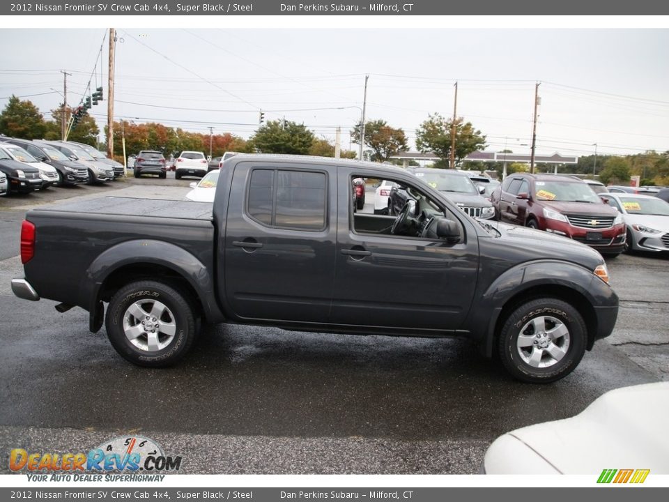 2012 Nissan Frontier SV Crew Cab 4x4 Super Black / Steel Photo #4