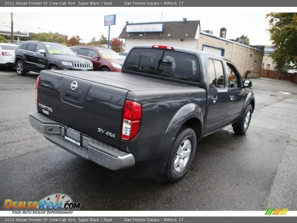 2012 Nissan Frontier SV Crew Cab 4x4 Super Black / Steel Photo #5