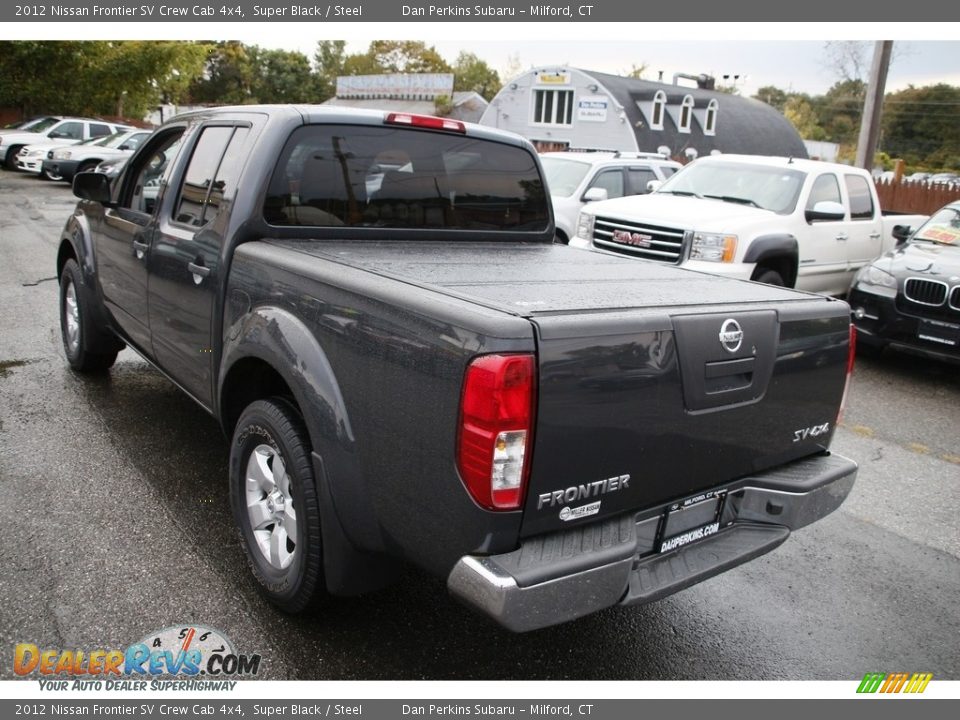 2012 Nissan Frontier SV Crew Cab 4x4 Super Black / Steel Photo #7