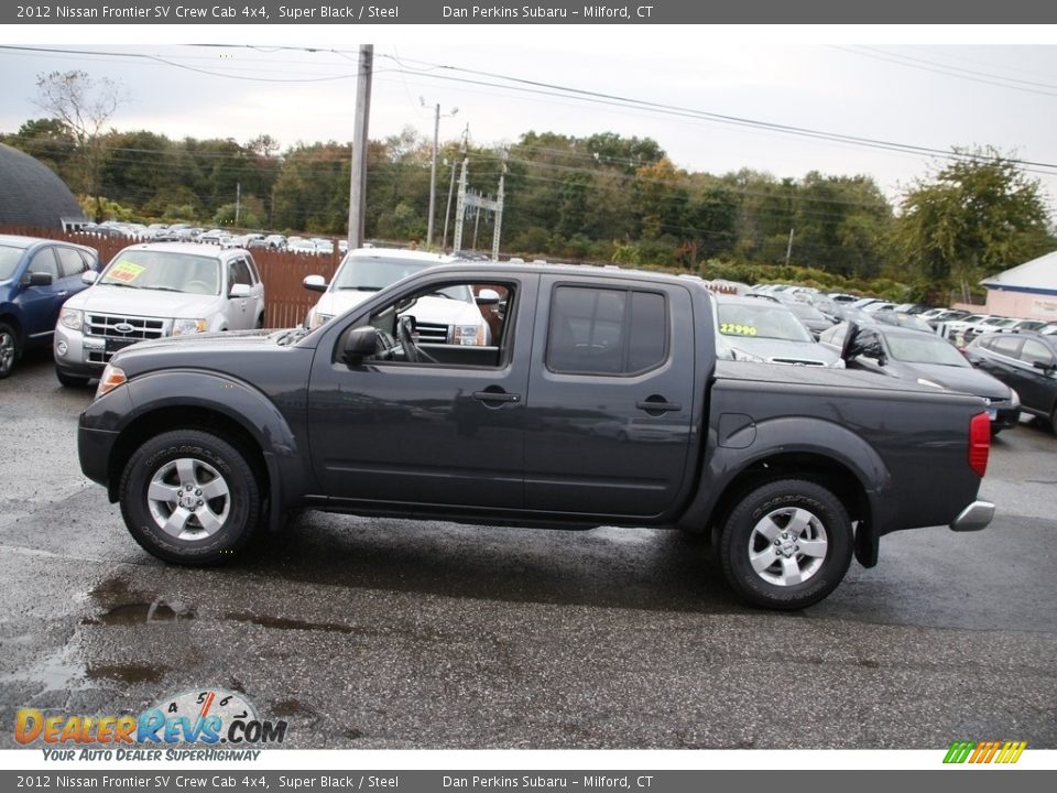 2012 Nissan Frontier SV Crew Cab 4x4 Super Black / Steel Photo #8