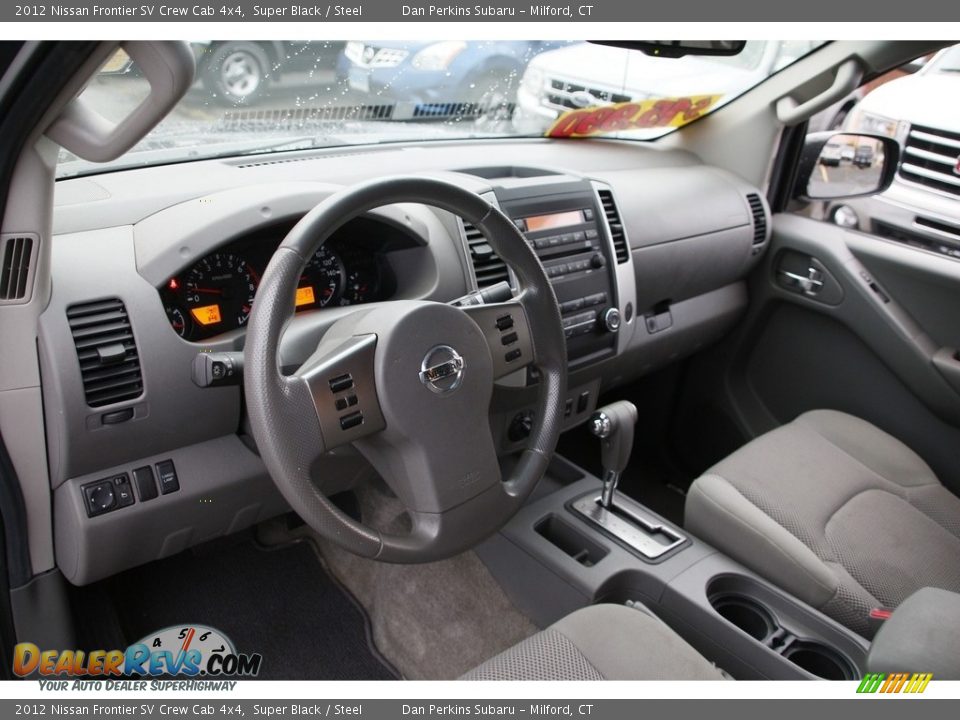2012 Nissan Frontier SV Crew Cab 4x4 Super Black / Steel Photo #10