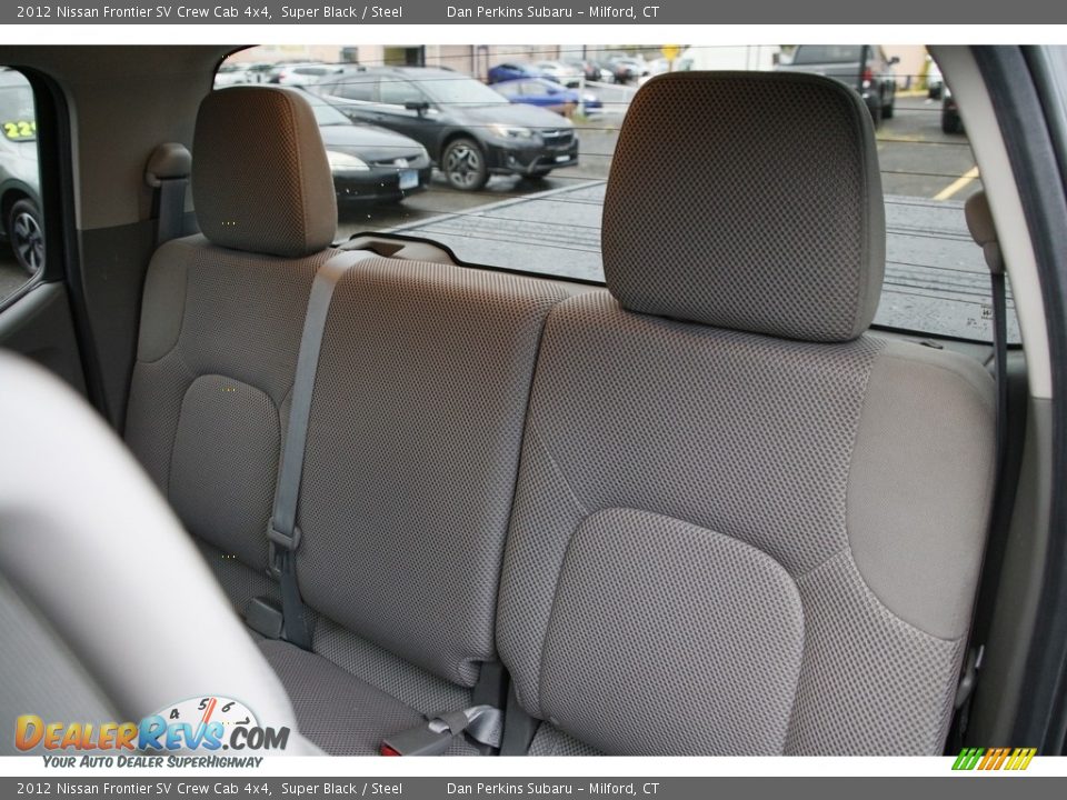2012 Nissan Frontier SV Crew Cab 4x4 Super Black / Steel Photo #12