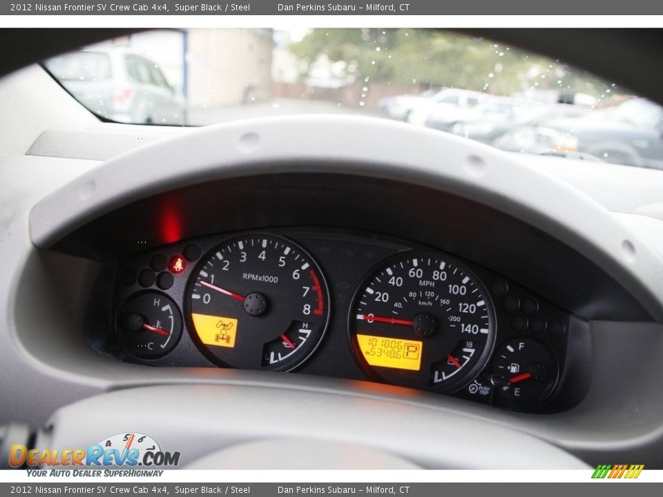 2012 Nissan Frontier SV Crew Cab 4x4 Super Black / Steel Photo #17