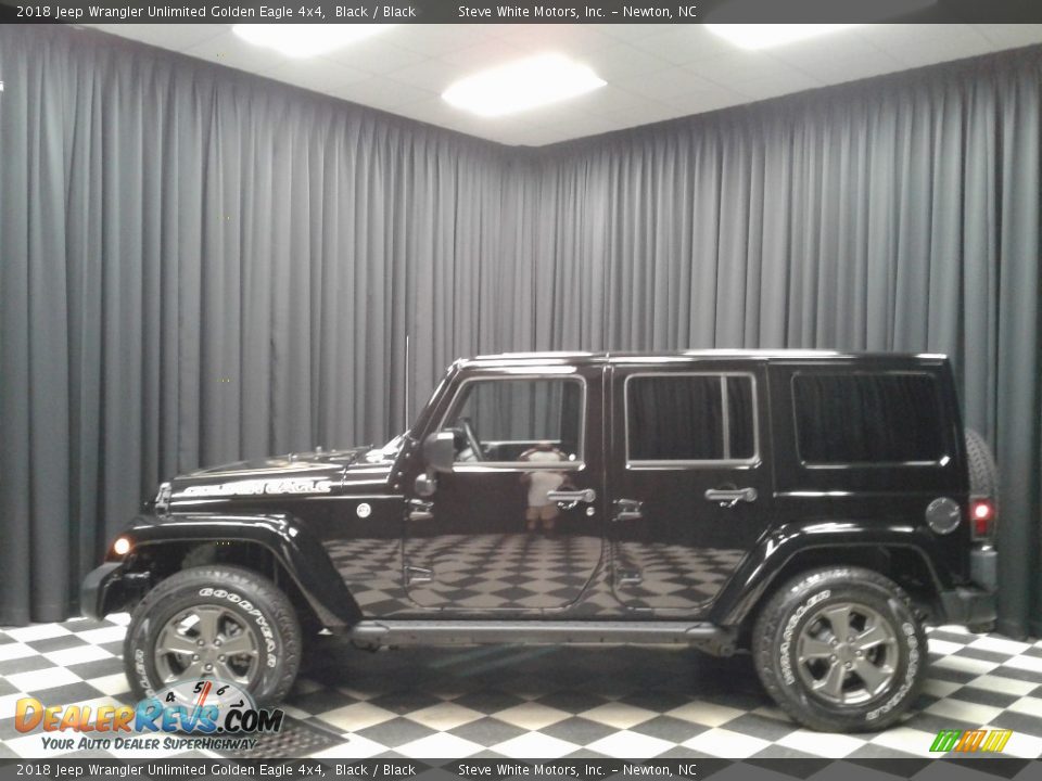 2018 Jeep Wrangler Unlimited Golden Eagle 4x4 Black / Black Photo #1