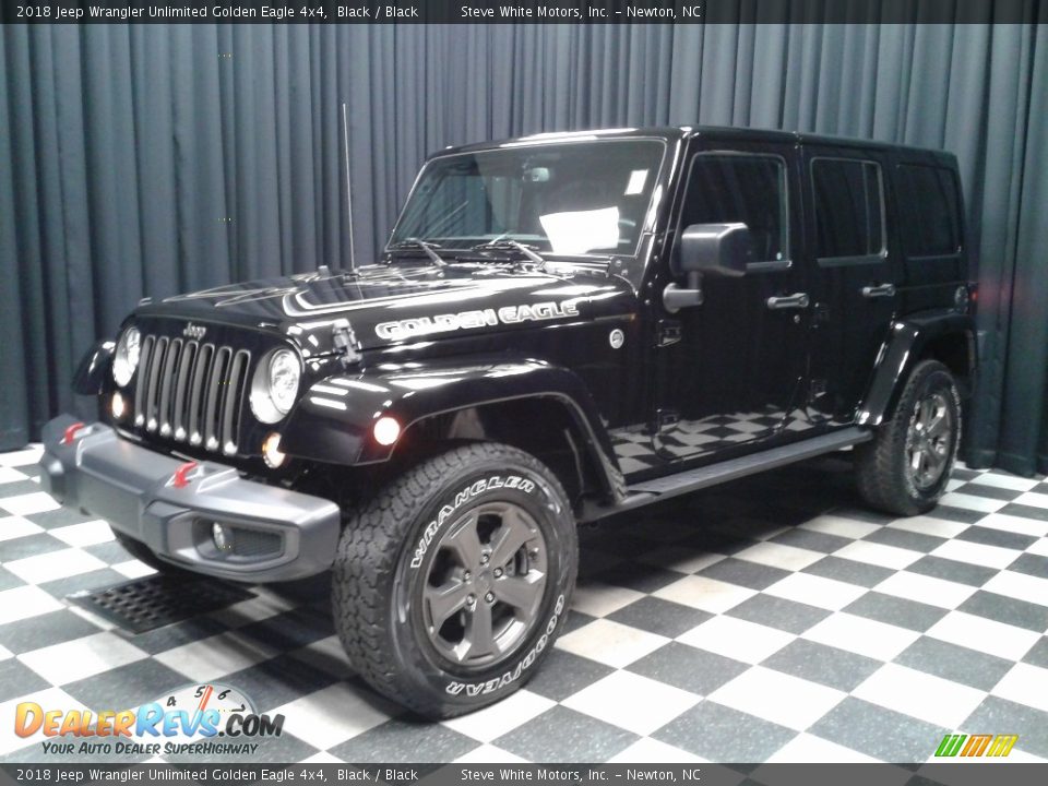 2018 Jeep Wrangler Unlimited Golden Eagle 4x4 Black / Black Photo #2
