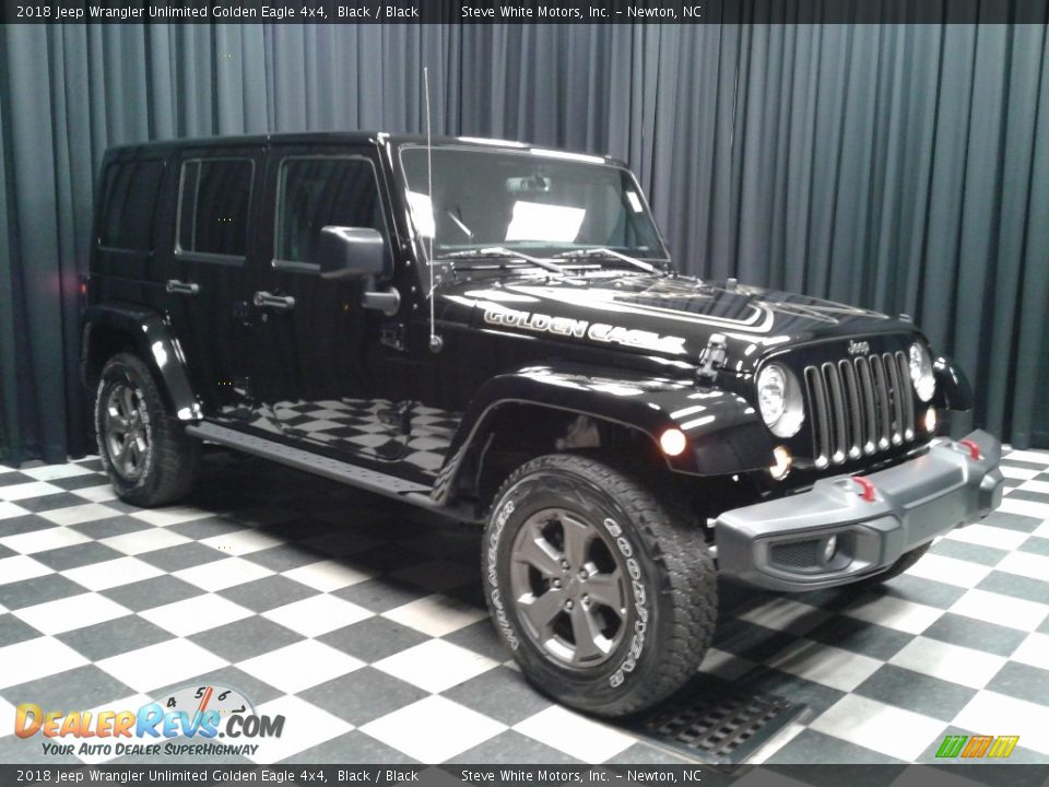 2018 Jeep Wrangler Unlimited Golden Eagle 4x4 Black / Black Photo #4