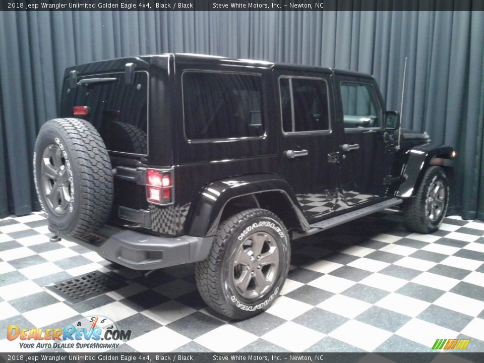 2018 Jeep Wrangler Unlimited Golden Eagle 4x4 Black / Black Photo #6
