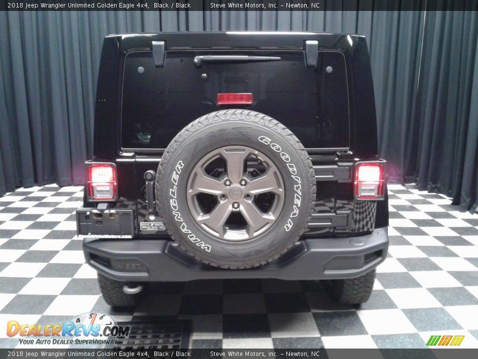 2018 Jeep Wrangler Unlimited Golden Eagle 4x4 Black / Black Photo #7