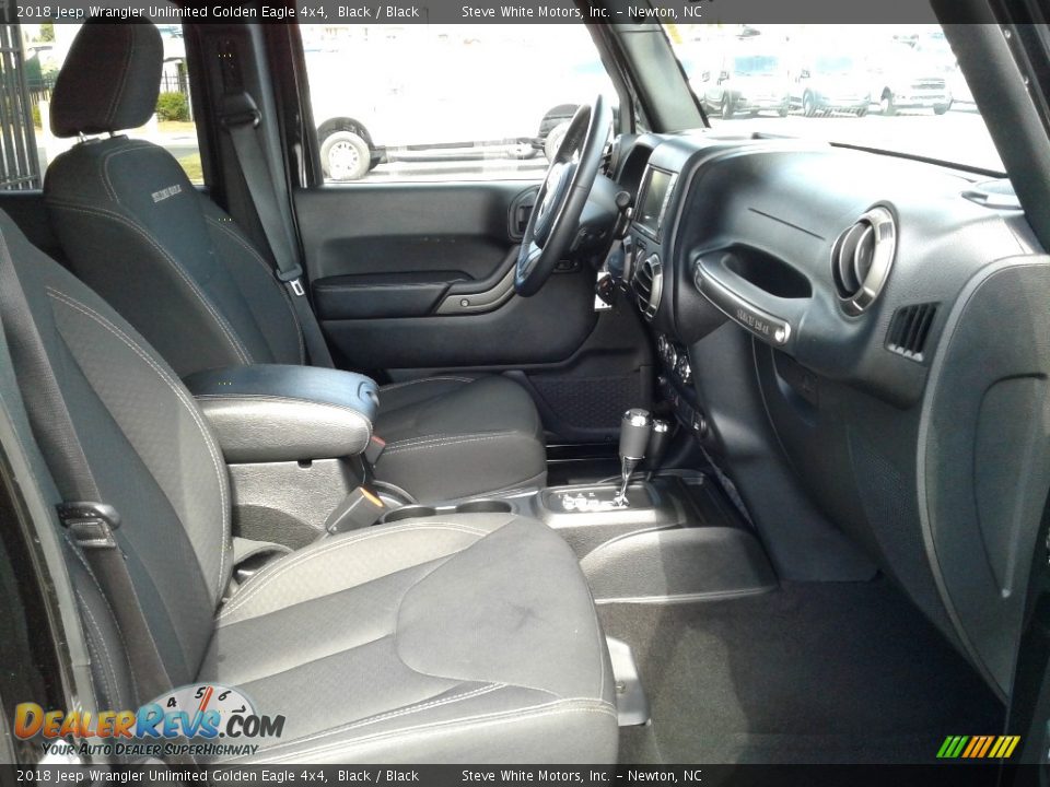 2018 Jeep Wrangler Unlimited Golden Eagle 4x4 Black / Black Photo #14