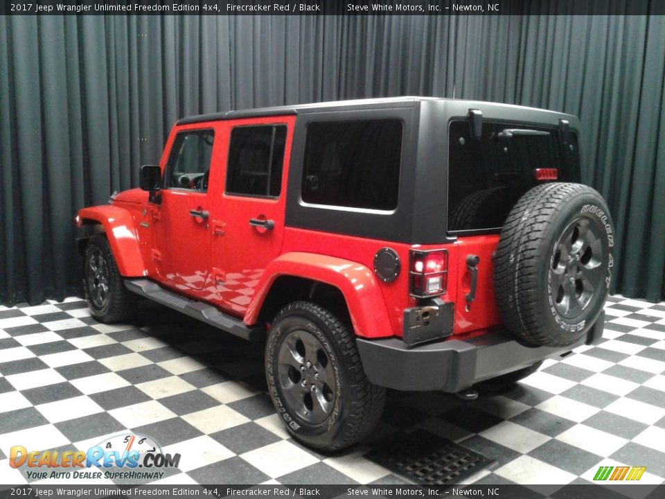 2017 Jeep Wrangler Unlimited Freedom Edition 4x4 Firecracker Red / Black Photo #8