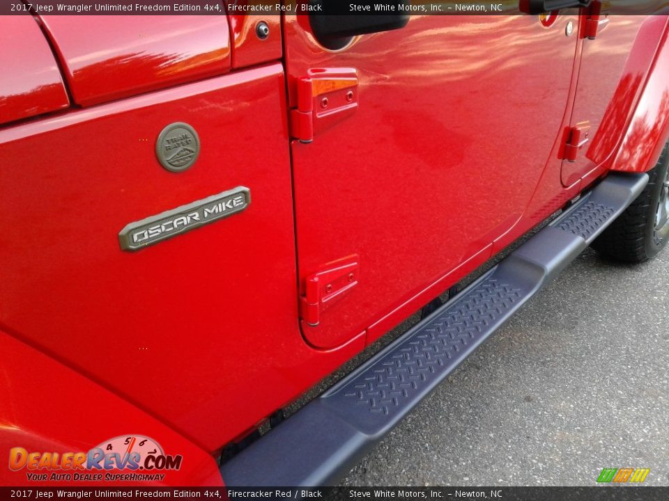 2017 Jeep Wrangler Unlimited Freedom Edition 4x4 Firecracker Red / Black Photo #27