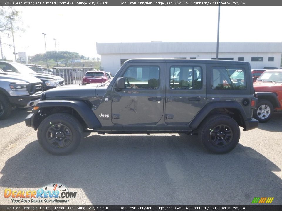 2020 Jeep Wrangler Unlimited Sport 4x4 Sting-Gray / Black Photo #2
