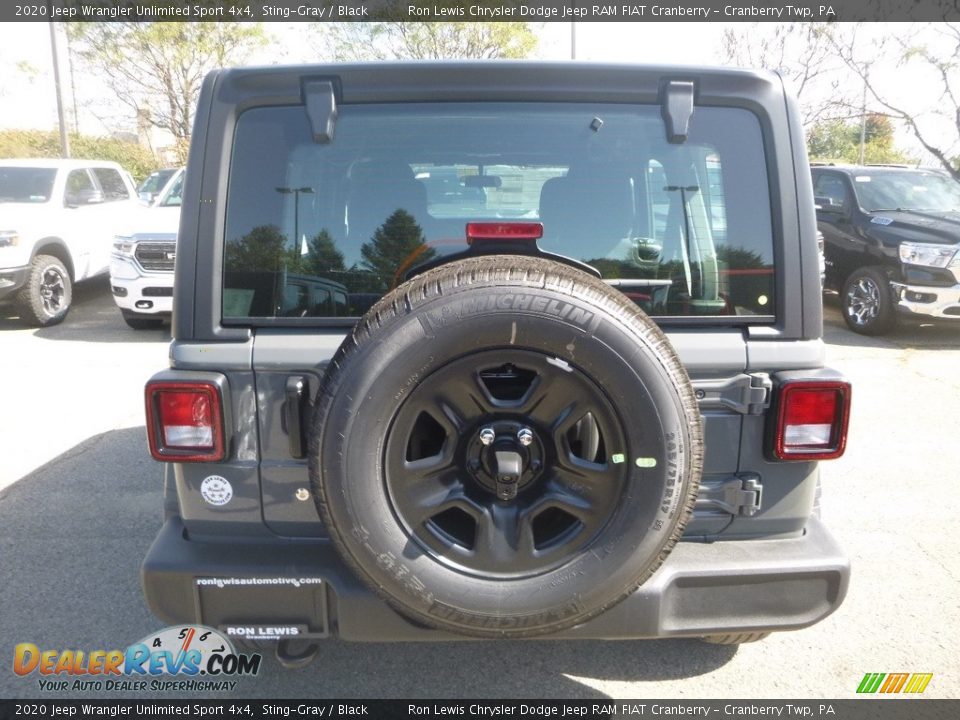 2020 Jeep Wrangler Unlimited Sport 4x4 Sting-Gray / Black Photo #4