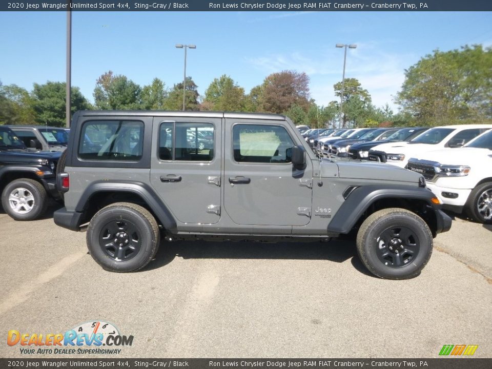 2020 Jeep Wrangler Unlimited Sport 4x4 Sting-Gray / Black Photo #6