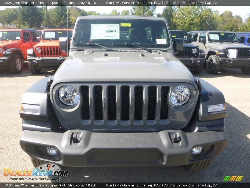 2020 Jeep Wrangler Unlimited Sport 4x4 Sting-Gray / Black Photo #8