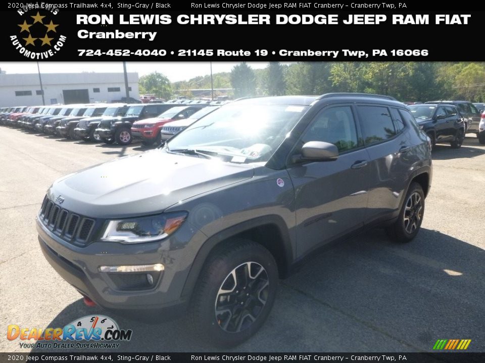 2020 Jeep Compass Trailhawk 4x4 Sting-Gray / Black Photo #1