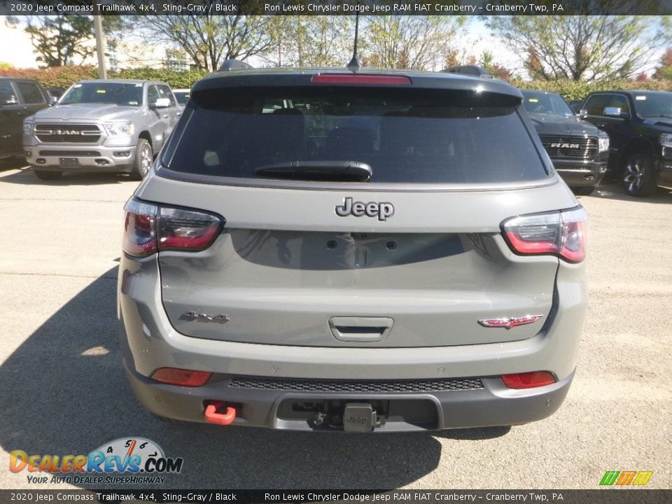 2020 Jeep Compass Trailhawk 4x4 Sting-Gray / Black Photo #4