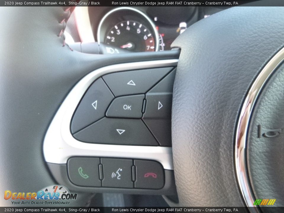 2020 Jeep Compass Trailhawk 4x4 Sting-Gray / Black Photo #17