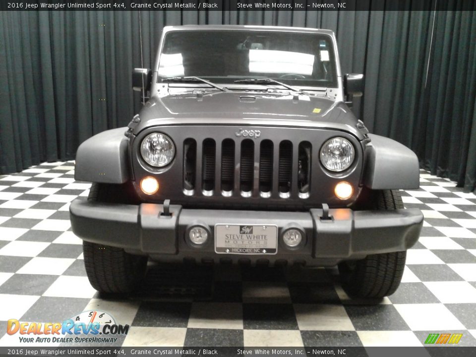 2016 Jeep Wrangler Unlimited Sport 4x4 Granite Crystal Metallic / Black Photo #3