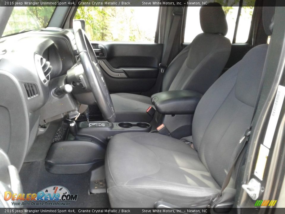 2016 Jeep Wrangler Unlimited Sport 4x4 Granite Crystal Metallic / Black Photo #10