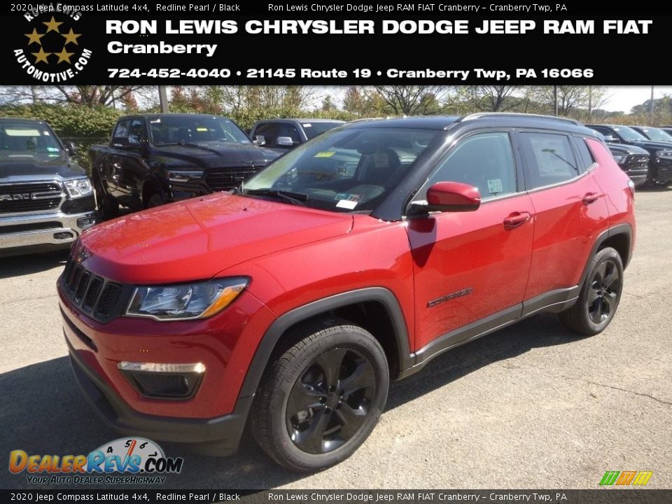 2020 Jeep Compass Latitude 4x4 Redline Pearl / Black Photo #1