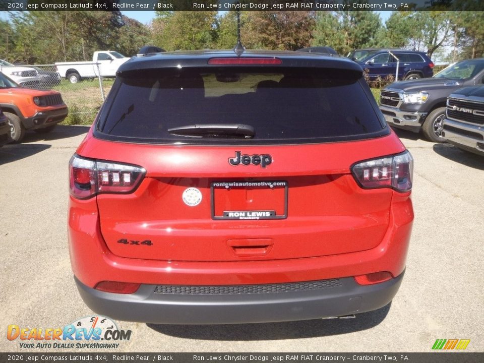 2020 Jeep Compass Latitude 4x4 Redline Pearl / Black Photo #4
