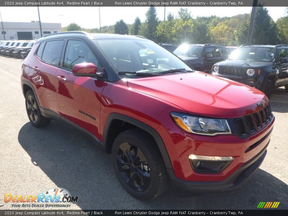 2020 Jeep Compass Latitude 4x4 Redline Pearl / Black Photo #7