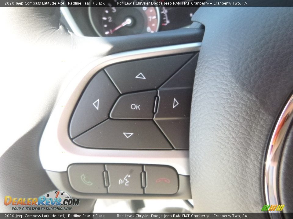 2020 Jeep Compass Latitude 4x4 Redline Pearl / Black Photo #16