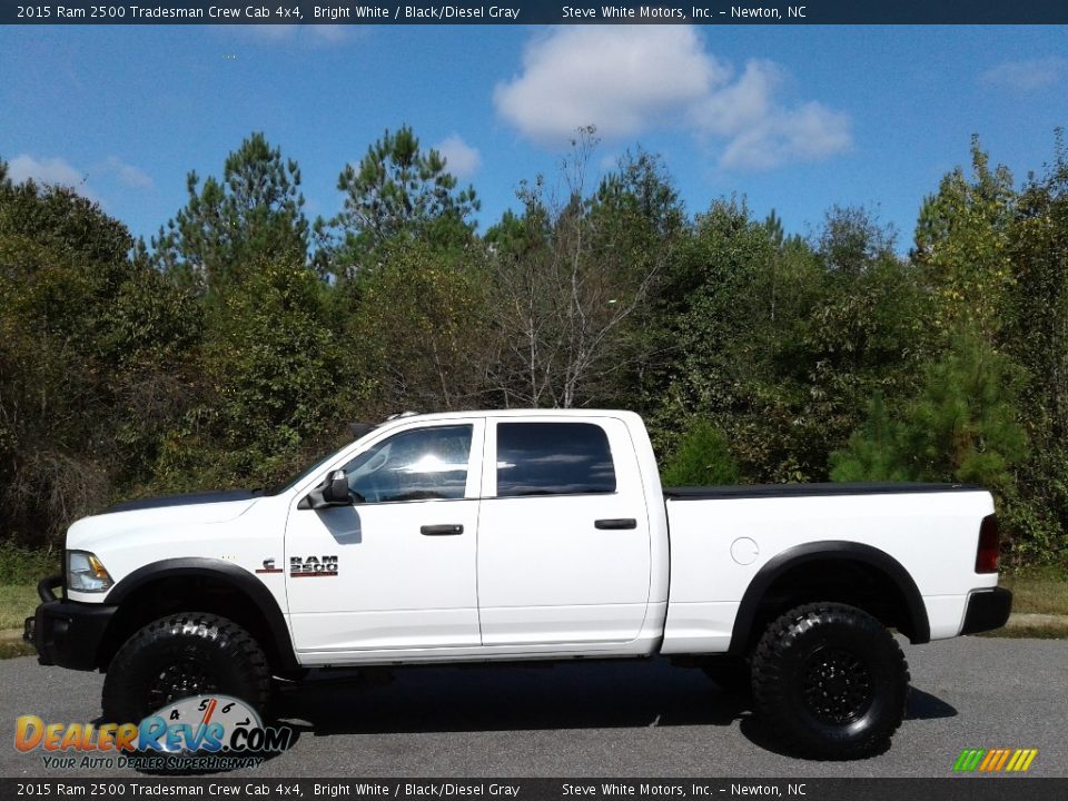 2015 Ram 2500 Tradesman Crew Cab 4x4 Bright White / Black/Diesel Gray Photo #1