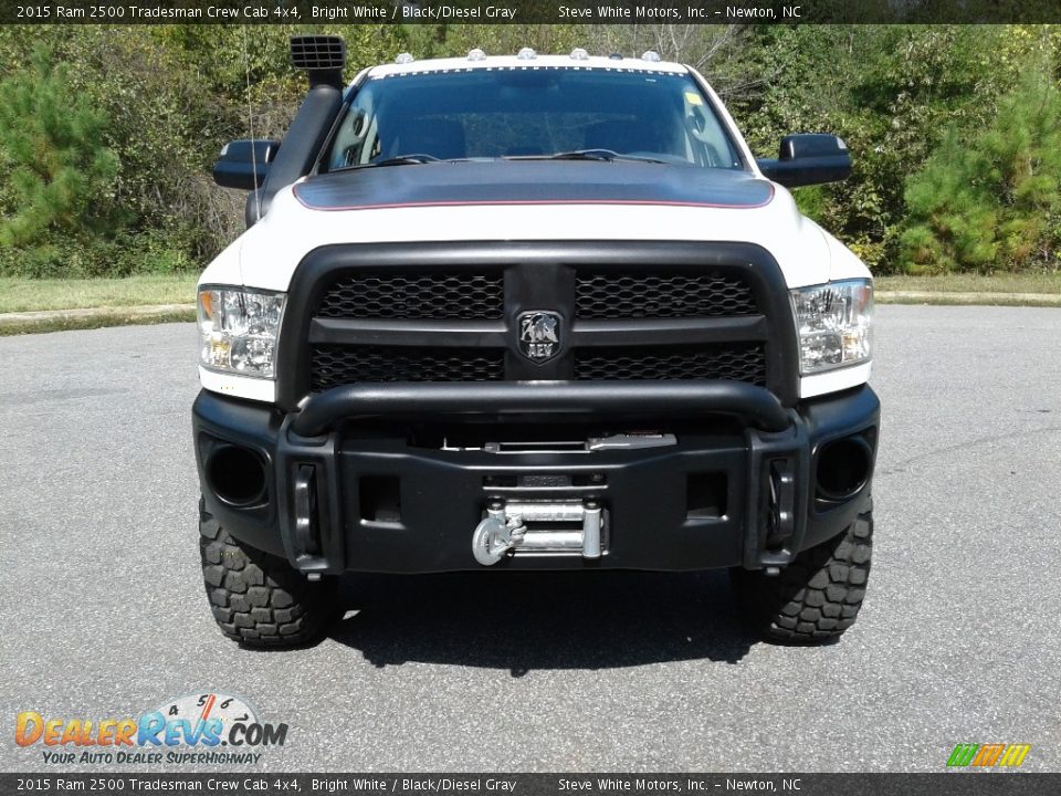 2015 Ram 2500 Tradesman Crew Cab 4x4 Bright White / Black/Diesel Gray Photo #3