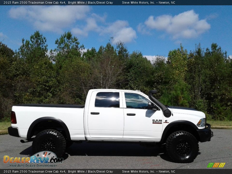 2015 Ram 2500 Tradesman Crew Cab 4x4 Bright White / Black/Diesel Gray Photo #5