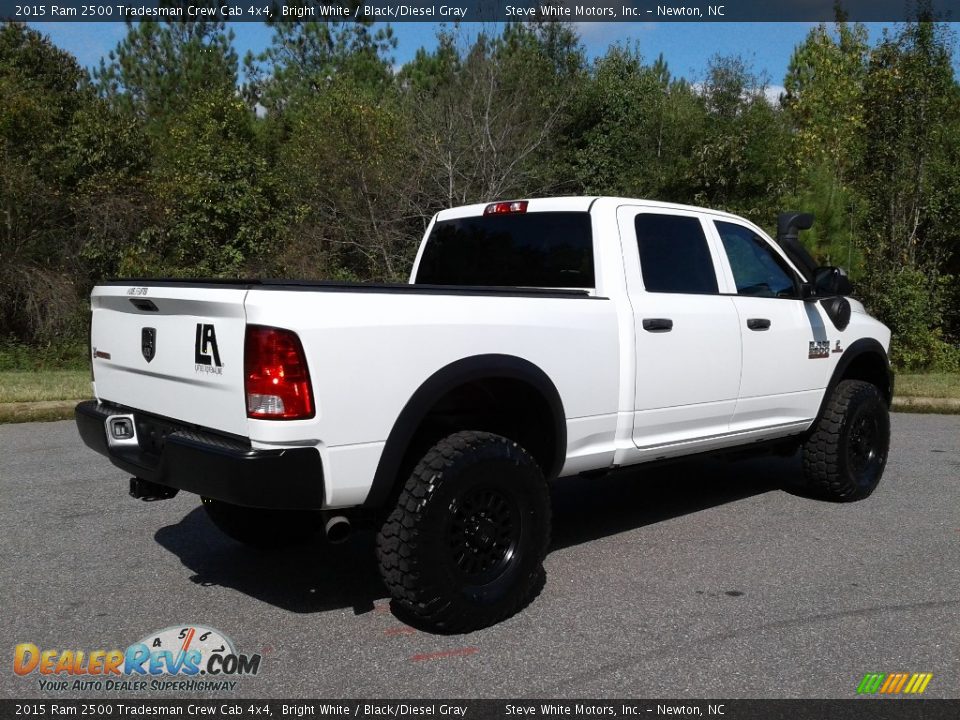 2015 Ram 2500 Tradesman Crew Cab 4x4 Bright White / Black/Diesel Gray Photo #6