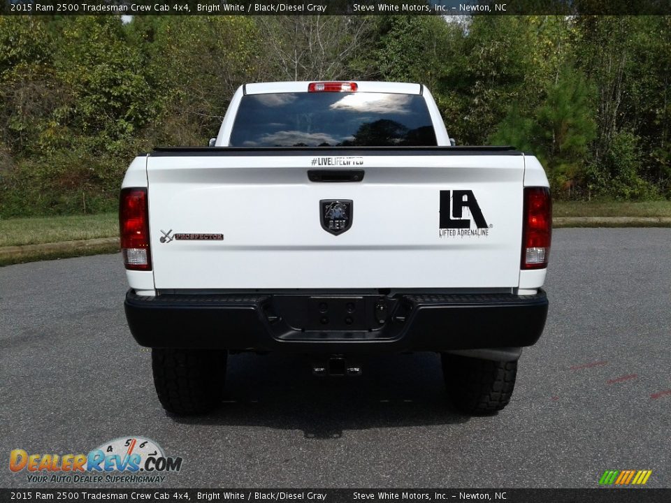 2015 Ram 2500 Tradesman Crew Cab 4x4 Bright White / Black/Diesel Gray Photo #7